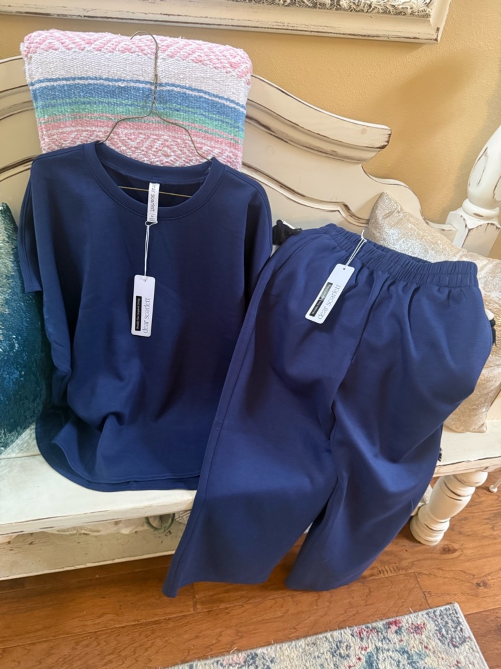 Relaxed Navy Lounge Set - Dear Scarlet